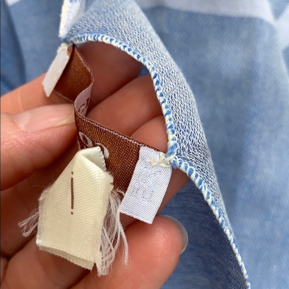 Coach New York Thin Soft Woven Cotton Stripe Scarf - Picture 4 of 7